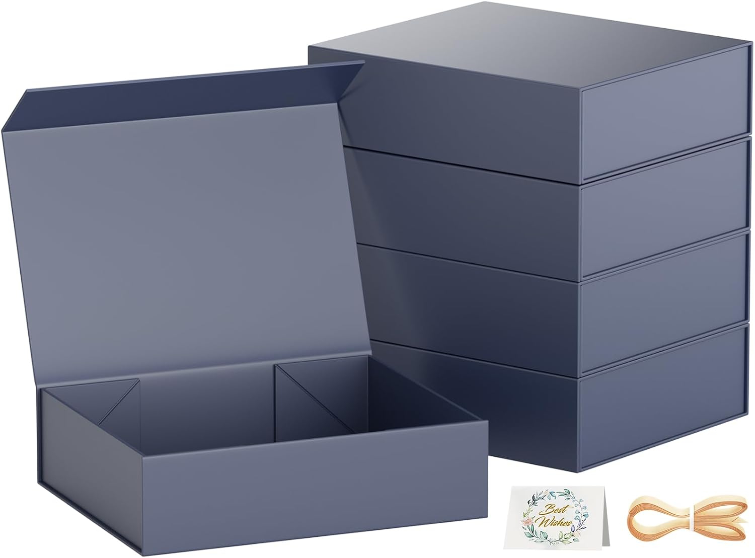 Elegant Gift Boxes with Lids for All Occasions - 5 Pack
