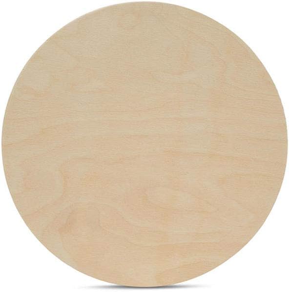 Wood Circles 8 Inch Thick Cutouts for Crafting and DIY Projects