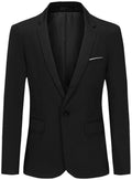 Men's Slim Fit One Button Suit Jacket - Cloudstyle Blazer