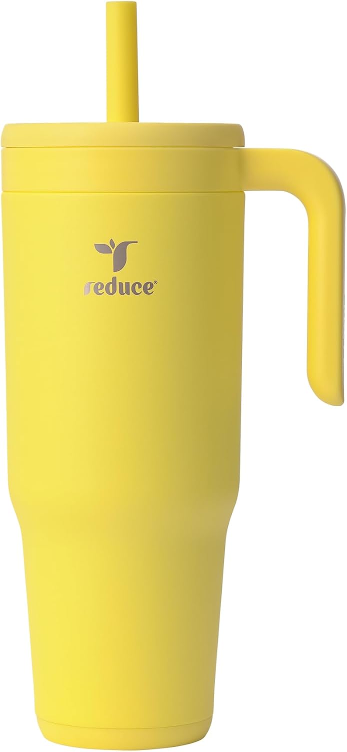 40 oz Vacuum Insulated Tumbler with Spill-Proof Straw for Travel