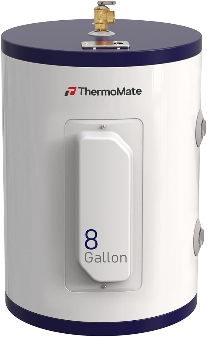 ThermoMate Electric Tank Water Heater for Home Use, 8 Gallon
