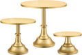 Gold Cake Stand Set 3-PCS (8in/10in/12in) - Elegant Dessert Display