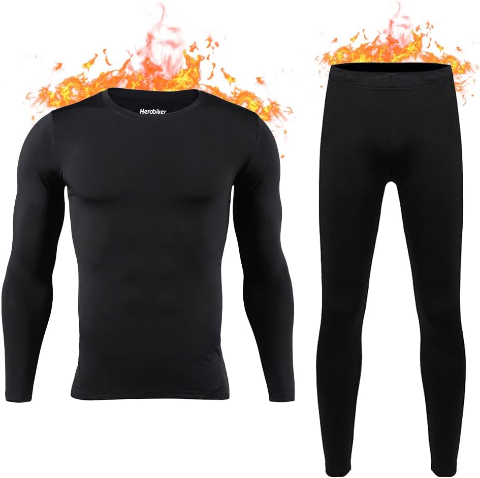 Winter Warmth: HEROBIKER Men's Thermal Set