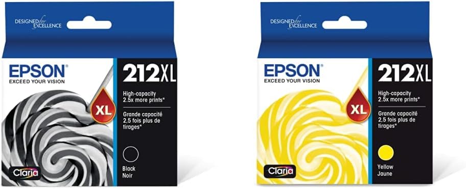 EPSON 212 Claria Ink Cartridges for Sharp Text and Photos