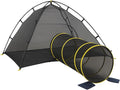 Outdoor Cat Enclosure with Tunnel - Portable Play Tent for Indoor Cats