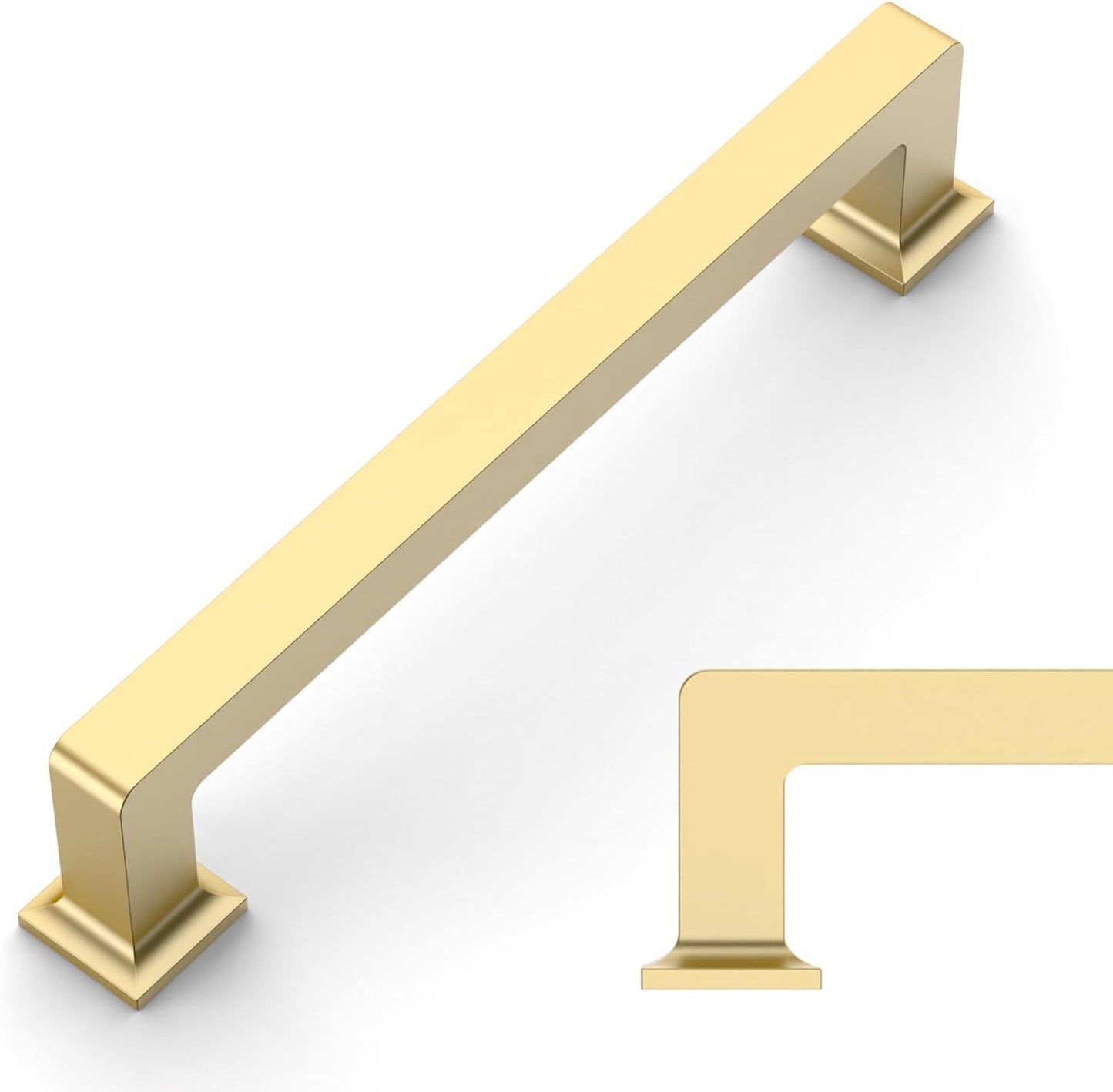 Brushed Gold Cabinet Pulls 5 Inch Hole Centers for Kitchen