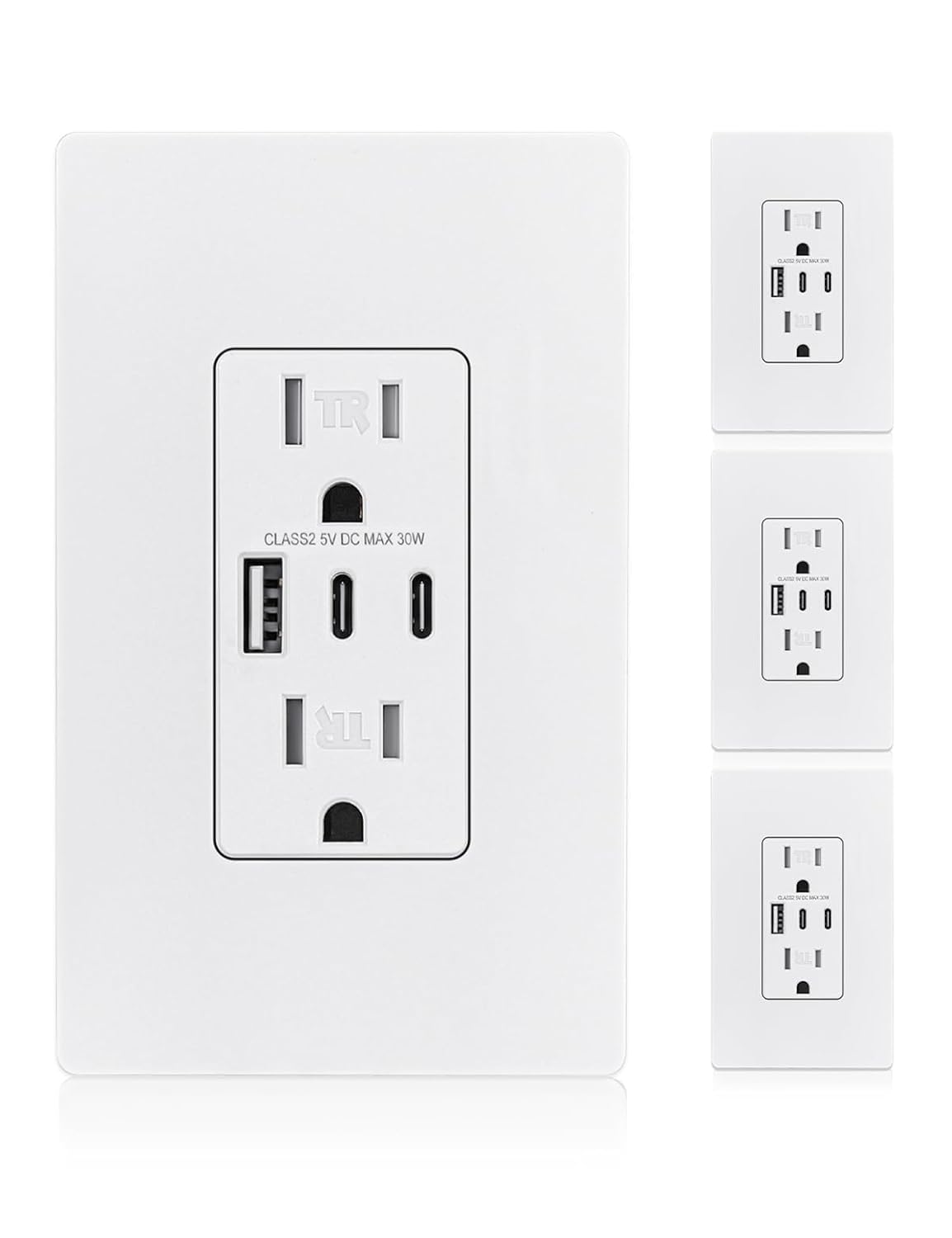 MOES USB Outlet with 3 Ports for Fast Charging Needs