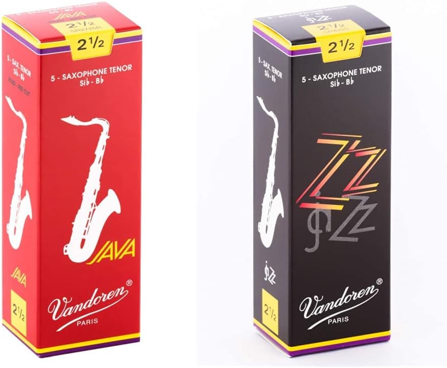 Vandoren Tenor Sax Reeds Strength 2.5 Bundle for Musicians