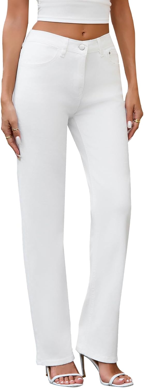 Women's 90s Mid Rise Bootcut High Stretch Denim Pants Review