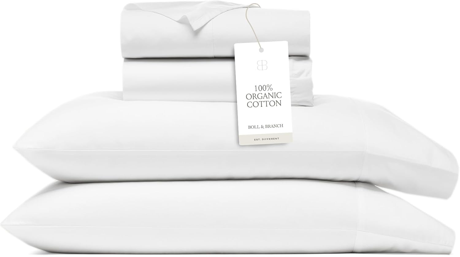 BOLL & BRANCH Signature Hemmed Sheet Set - Luxury Organic Cotton
