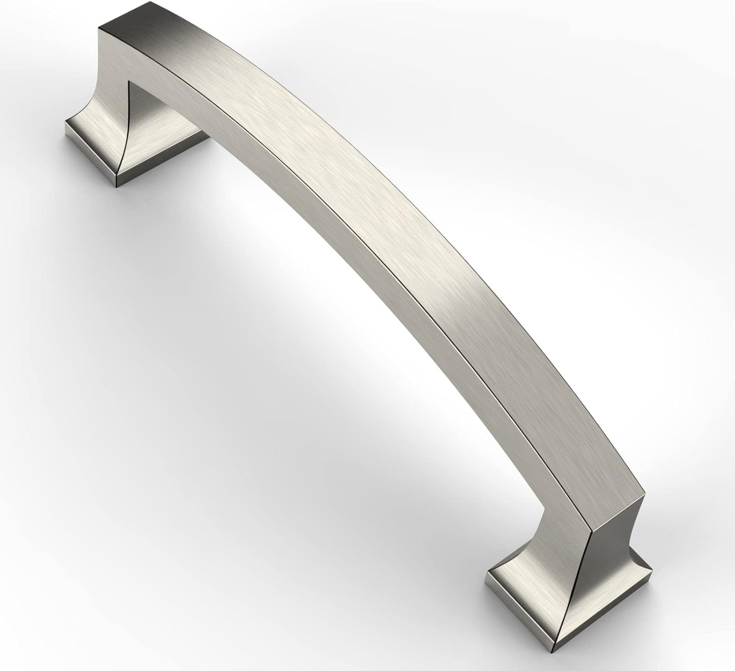 Asidrama 10 Pack 4 Inch Kitchen Cabinet Handles in Satin Nickel