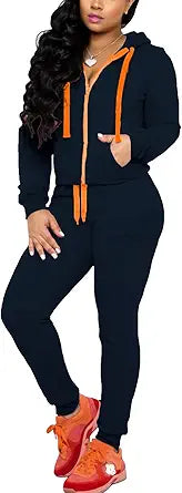 Mrskoala Two Piece Outfits for Women Tracksuit Sweat Suits