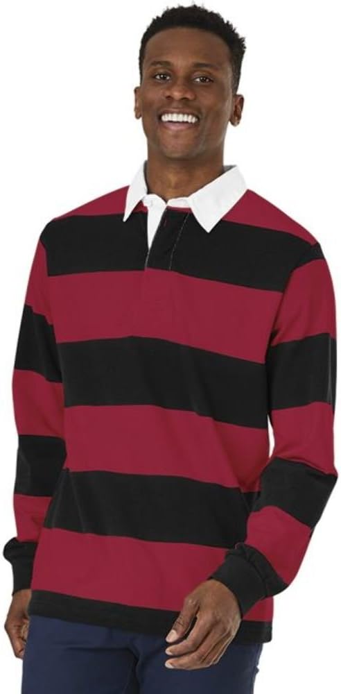 Classic Rugby Shirt for Men by Charles River Apparel - Durable Style