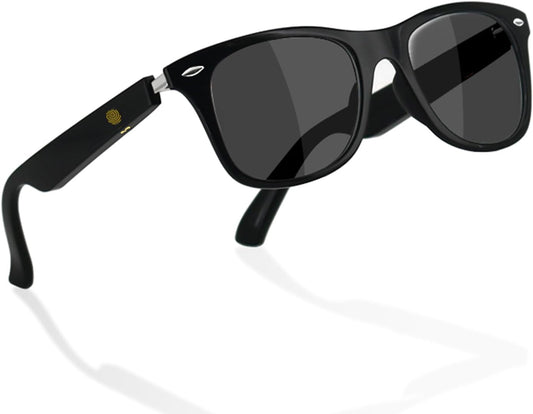 Polarized Bluetooth Audio Sunglasses - UV Protection, Open Ear, Mic, Touch Control