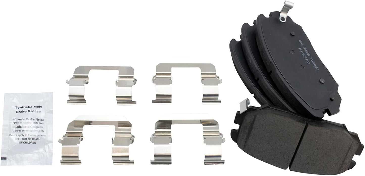 TRQ Front Brake Pads Ceramic for Hyundai Azera Sonata Kia Amanti