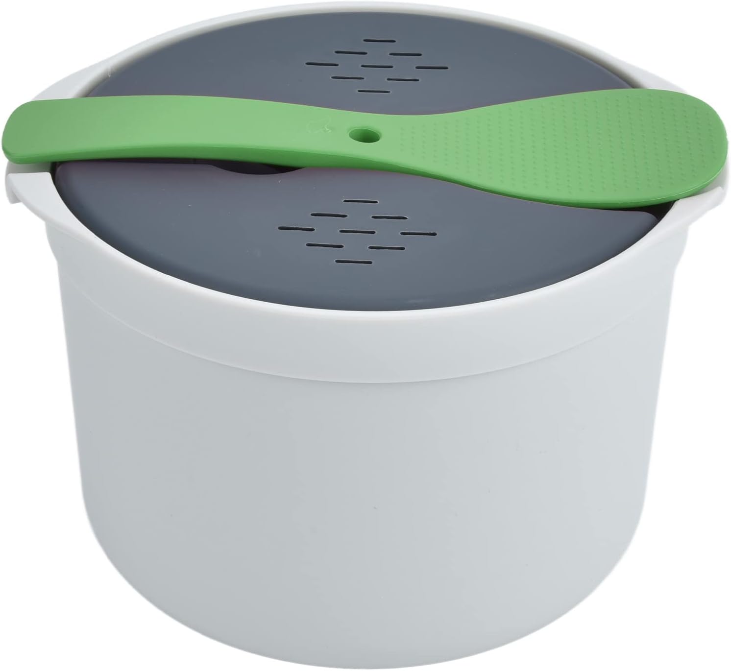 2L Microwave Rice Cooker Set - Fast & Easy Cooking - Green