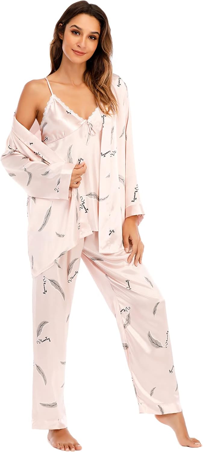 Escalier Women's Silk Satin Pajamas Set for Luxurious Comfort