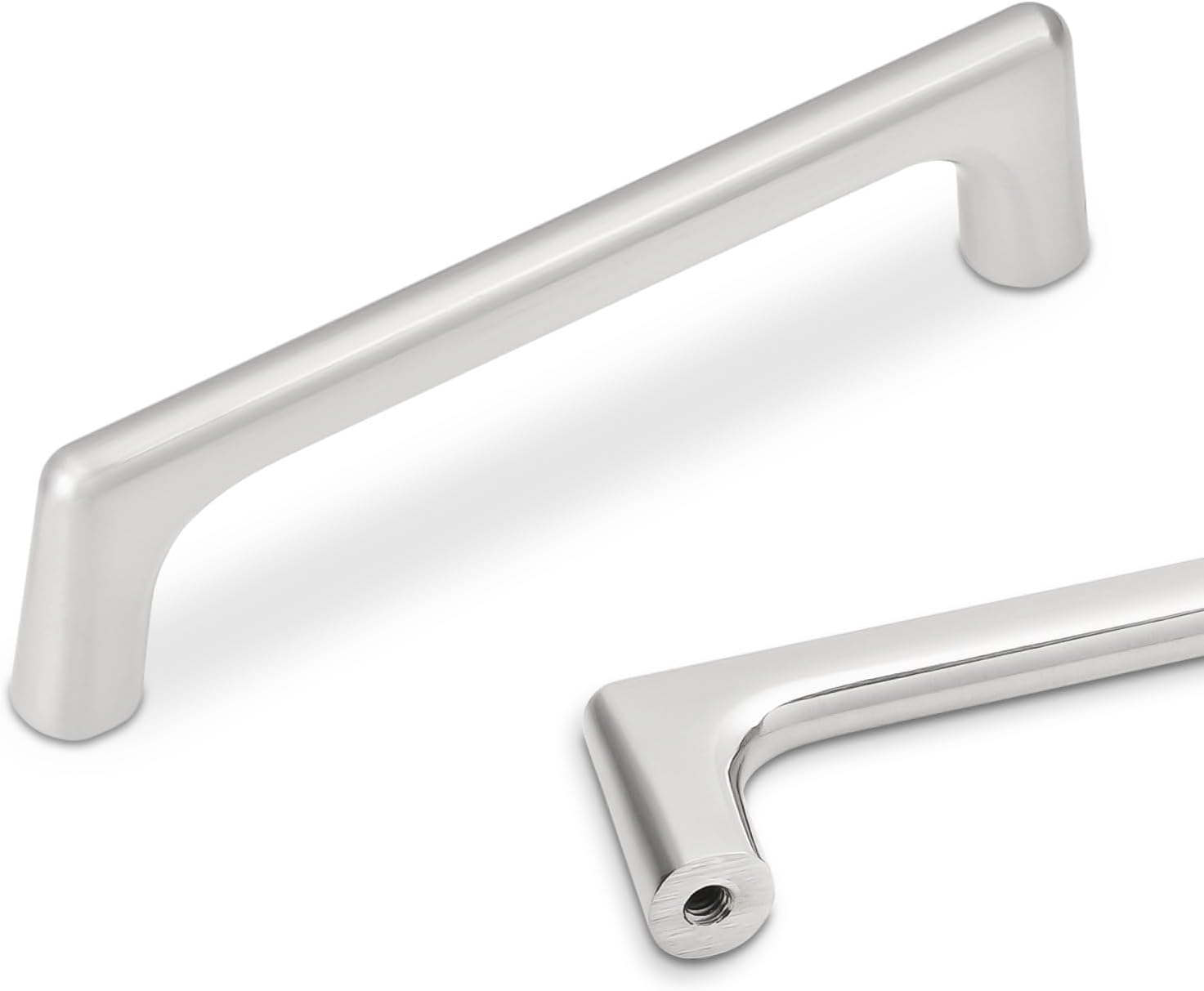 10 Pack 3-3/4 Inch Brushed Satin Nickel Kitchen Cabinet Handles