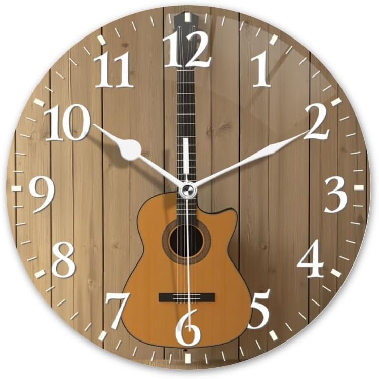 Silent Guitar Wall Clock - Decorate in Style!