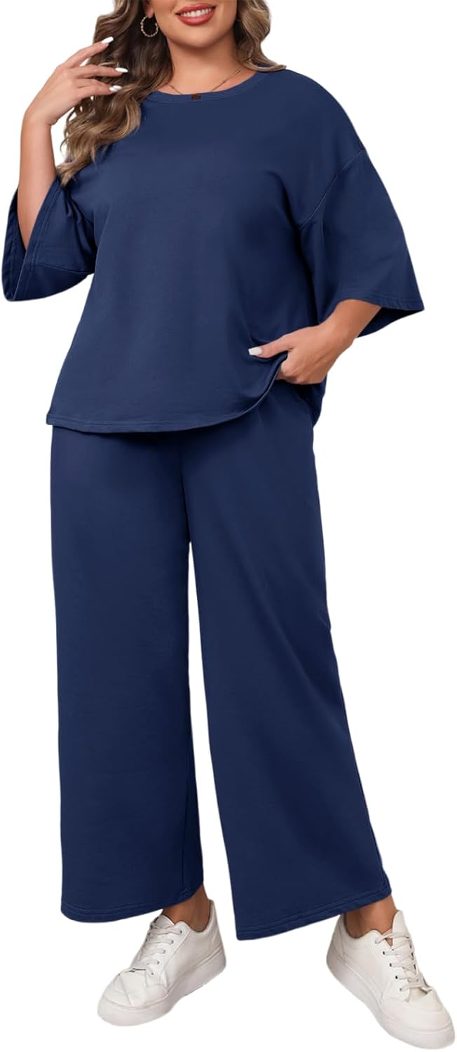 Beautife Womens Plus Size 2 Piece Outfits for Comfort and Style
