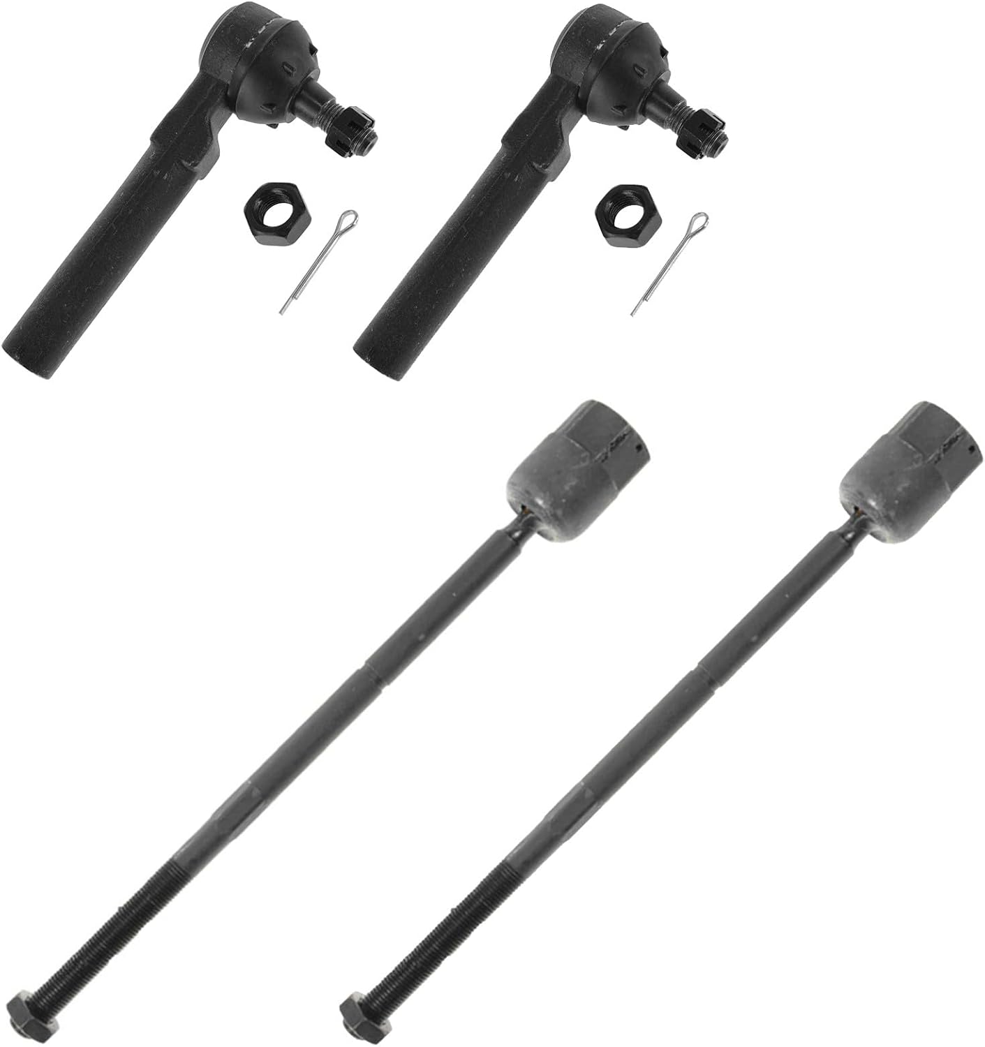 TRQ Front Tie Rod Set for 1994-2004 Ford Mustang Vehicles