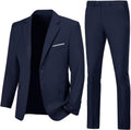 Mens Slim Fit 2 Piece Suit Two Button Notched Lapel Solid (Style DBTY)