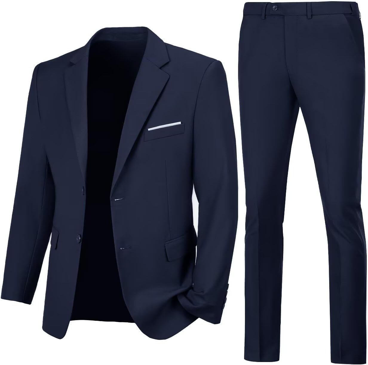 Mens Slim Fit 2 Piece Suit for Prom and Special Occasions