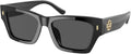 Tory Burch Women's Universal Fit Rectangular Sunglasses - Low Bridge