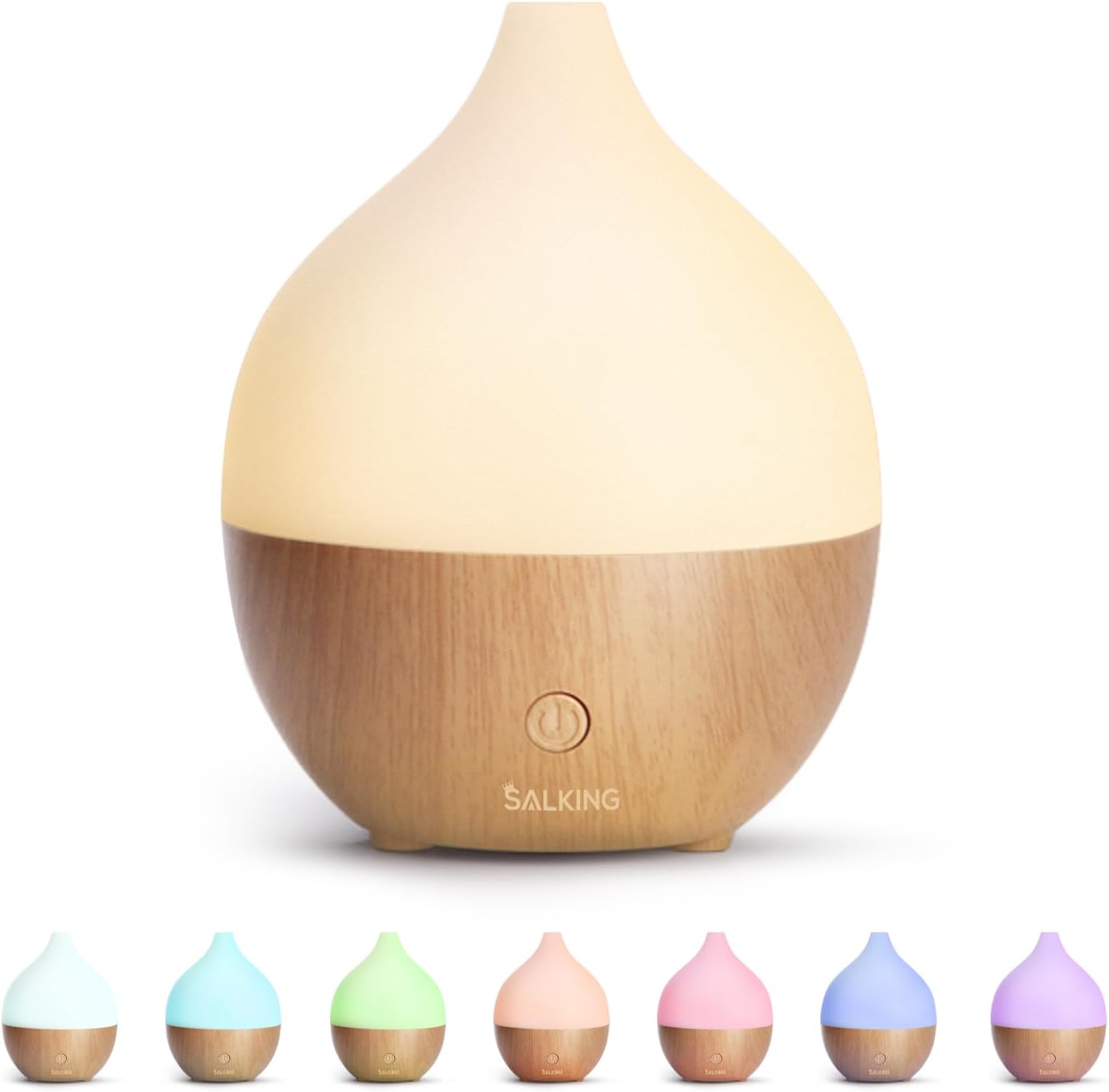 SALKING 100ml Essential Oil Diffuser - Auto Shut-Off, Ultrasonic, Cool Mist, Warm Lights