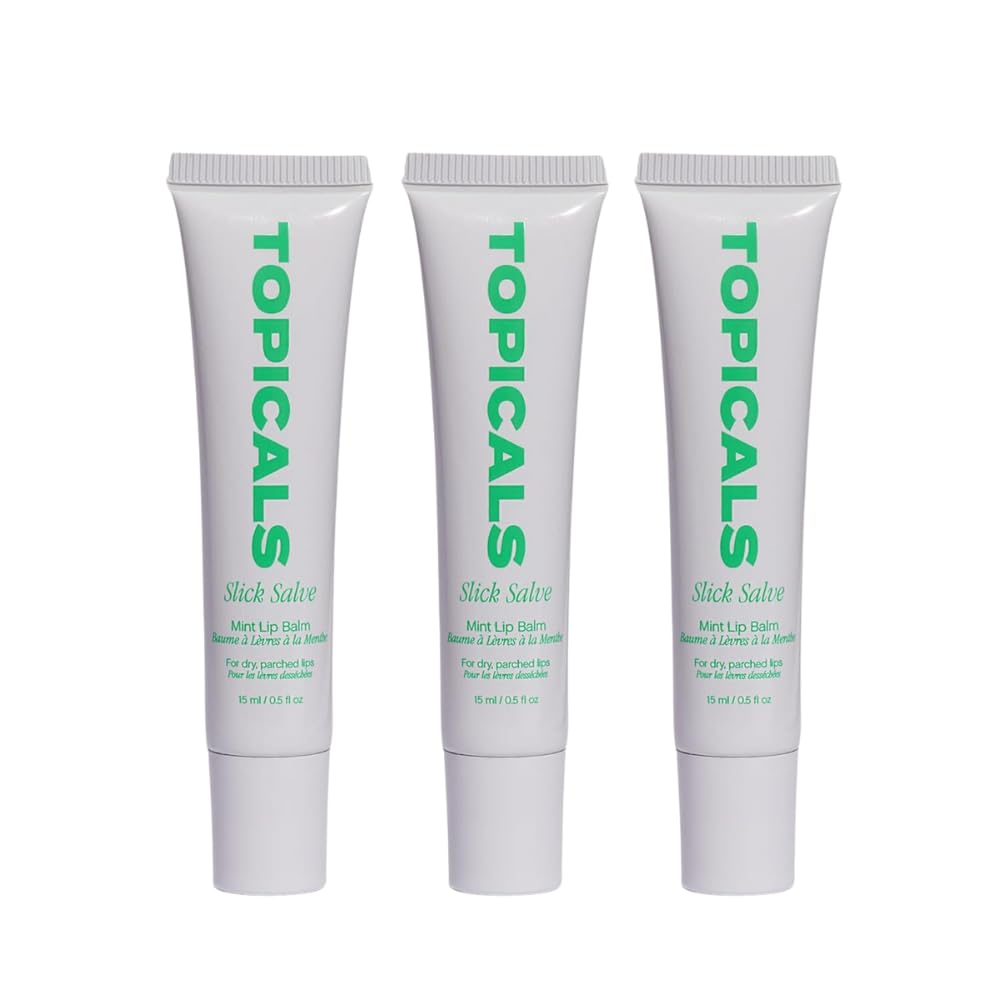 Topicals Slick Salve Mint Glossy Lip Balm for Hydration Relief