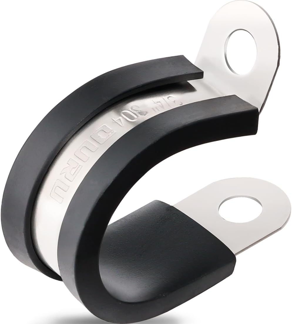 100PCS 3/4 Inch Stainless Steel Cable Clamps for Versatile Use