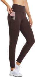 Fleece Lined Thermal Leggings with Pockets - Warm Water Resistant