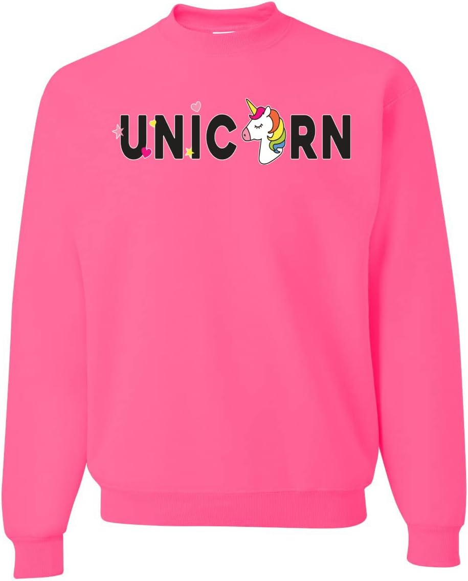 Wild Bobby Unicorn Rainbow LGBTQ Pride Unisex Crewneck Sweatshirt
