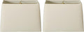 Rectangle Hardback Lamp Shade 2-Pack - Linen Eggshell, Classic Fit