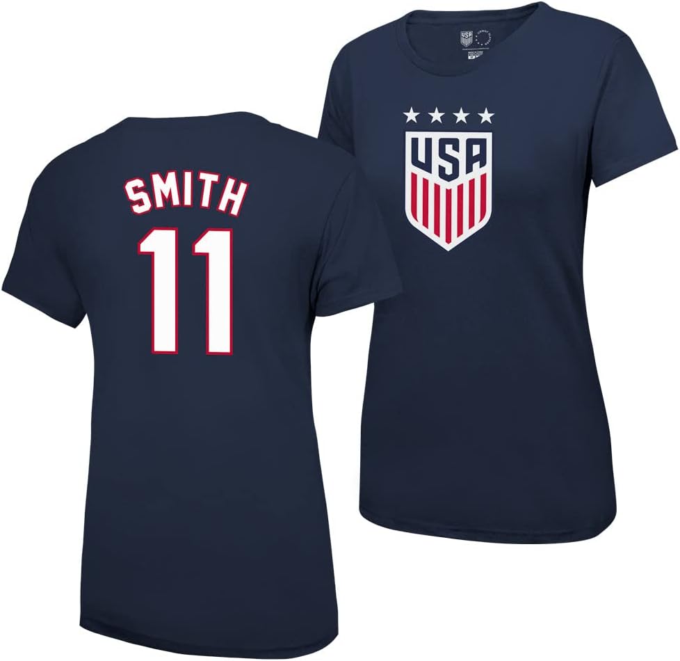 Official USWNT Player 4 Star T-Shirt for Soccer Fans