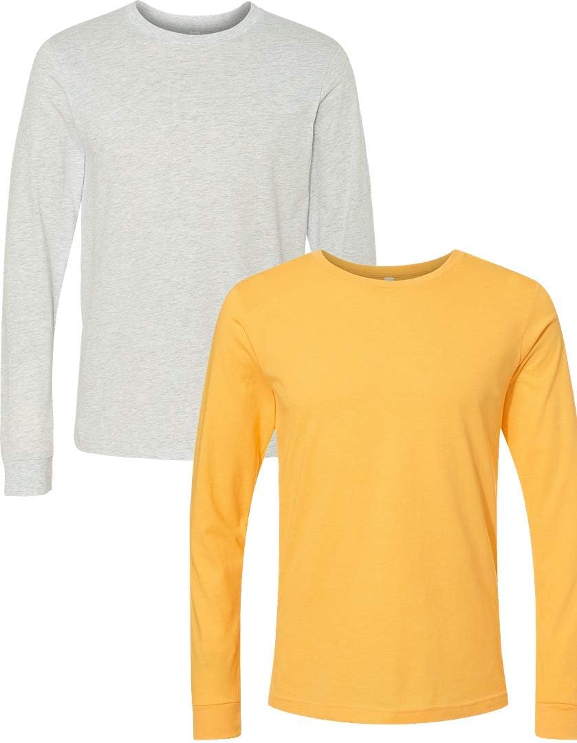 Men's Long Sleeve Jersey Tee - Comfortable Cotton Blend Shirt