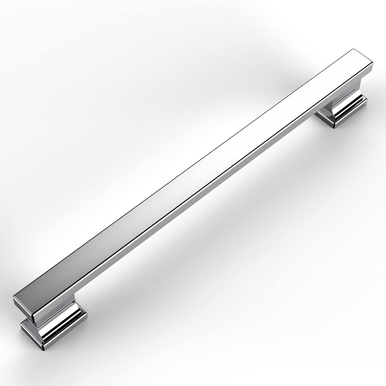 Amerdeco 10 Pack Polished Chrome Cabinet Pulls for Modern Style
