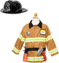 Toddler and Kids Firefighter Costume Set with Helmet and Accessories