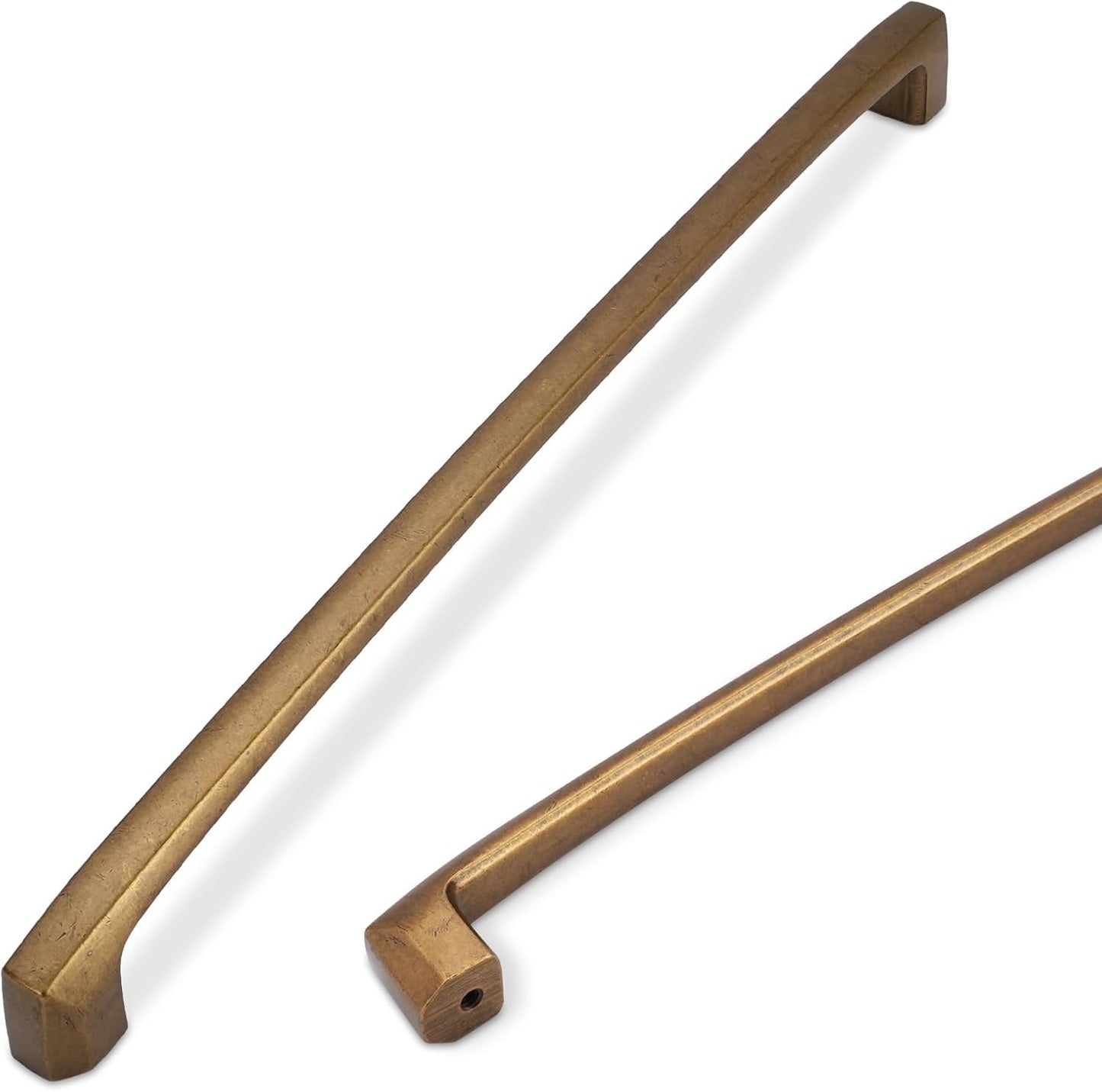 Antique Brass Kitchen Cabinet Handles - Vintage Drawer Pulls