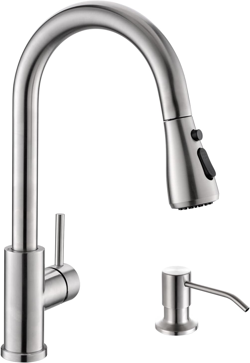 Kicimpro Kitchen Sink Faucet with Soap Dispenser and 3 Modes