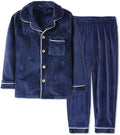 BANGSAUR Kids' Coral Fleece Pajama Set for Winter Comfort
