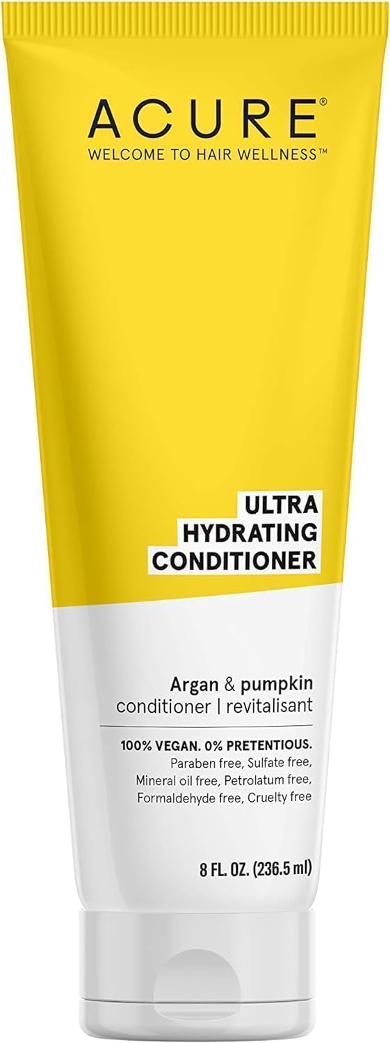 Acure Ultra Hydrating Vegan Conditioner | Argan & Pumpkin | 8 Oz