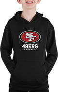 Youth NFL 49ers Big Logo Fleece Hooded Sweatshirt - Soft Game Day