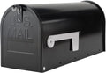 Black Post-Mount Mailbox for Outside - Medium Capacity