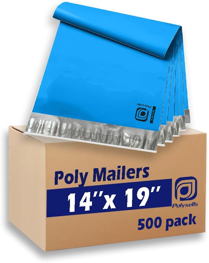 Durable Poly Mailers 500 pcs 14.5x19 Inches for Shipping Needs