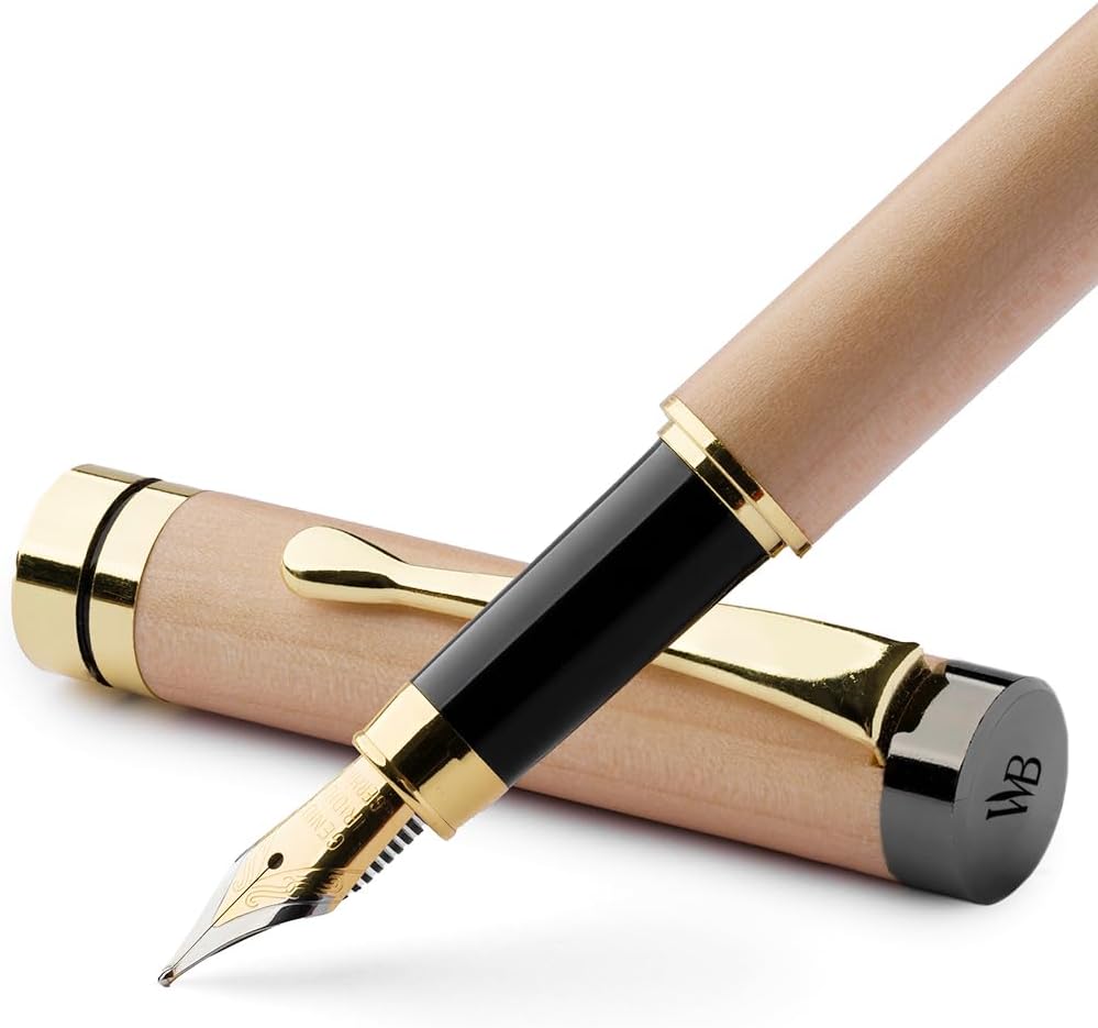 Wordsworth & Black Bamboo Fountain Pen Set for Elegant Writing