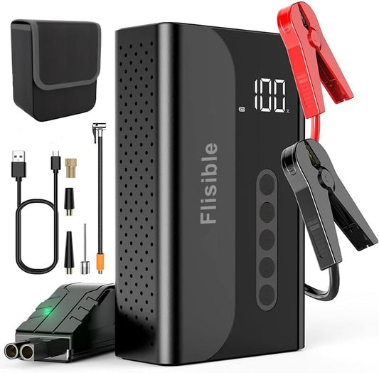 2000A Jump Starter + Air Compressor - Power & Portability!