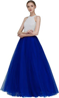 A Line Long Full Bridesmaid Tulle Skirt for Wedding Events