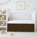 100% Egyptian Cotton 800 TC Crib Skirt 14in Drop - Classic Ruffled