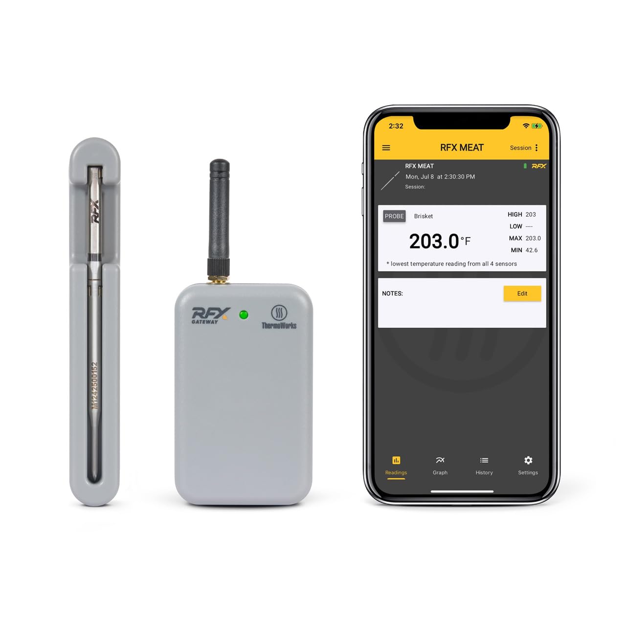 ThermoWorks RFX Wireless Meat Thermometer - Precision at Your Fingertips!
